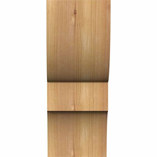 Ridgewood Smooth Corbel, Western Red Cedar, 5 1/2W X 6D X 14H